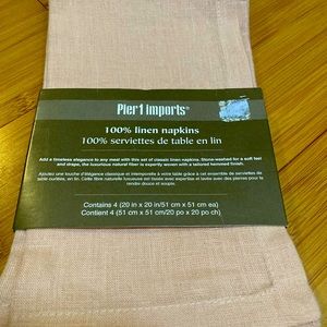 Set of 4 linen napkins